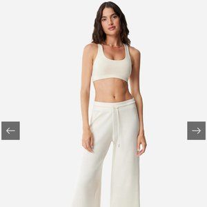 NWT Mate the Label Organic Wide Leg Thermal Pants